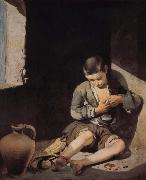Bartolome Esteban Murillo Small beggar oil painting reproduction